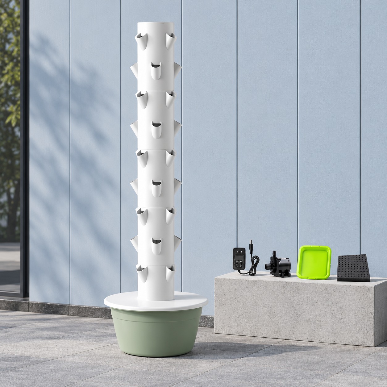9 Layer 36 Hole Space Tree Hyd - Hydroponic Tower recension och pris