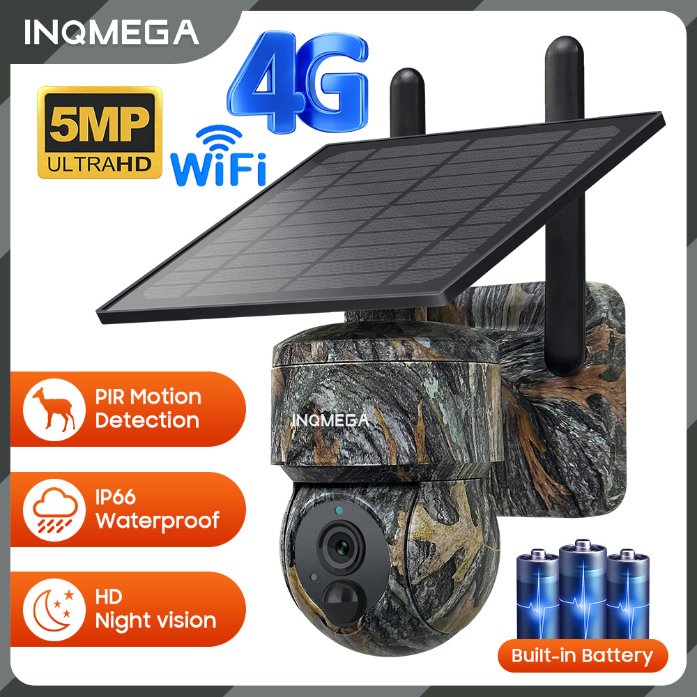 INQMEGA 5MP 4G / WIFI Solar Wi - Garden Camera recension och pris
