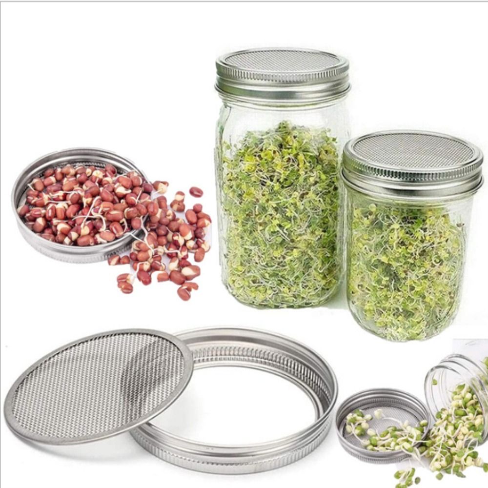 16/32oz Sprouting Jars with Sc - Indoor Garden Kit recension och pris