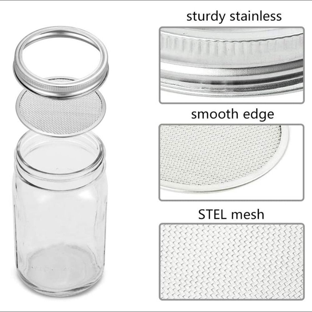 16/32oz Sprouting Jars with Sc - Indoor Garden Kit recension och pris