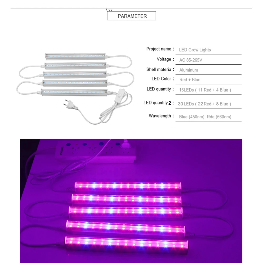 12 Inch LED Plant Grow Light S - Plant Grow Light Full Spectrum recension och pris