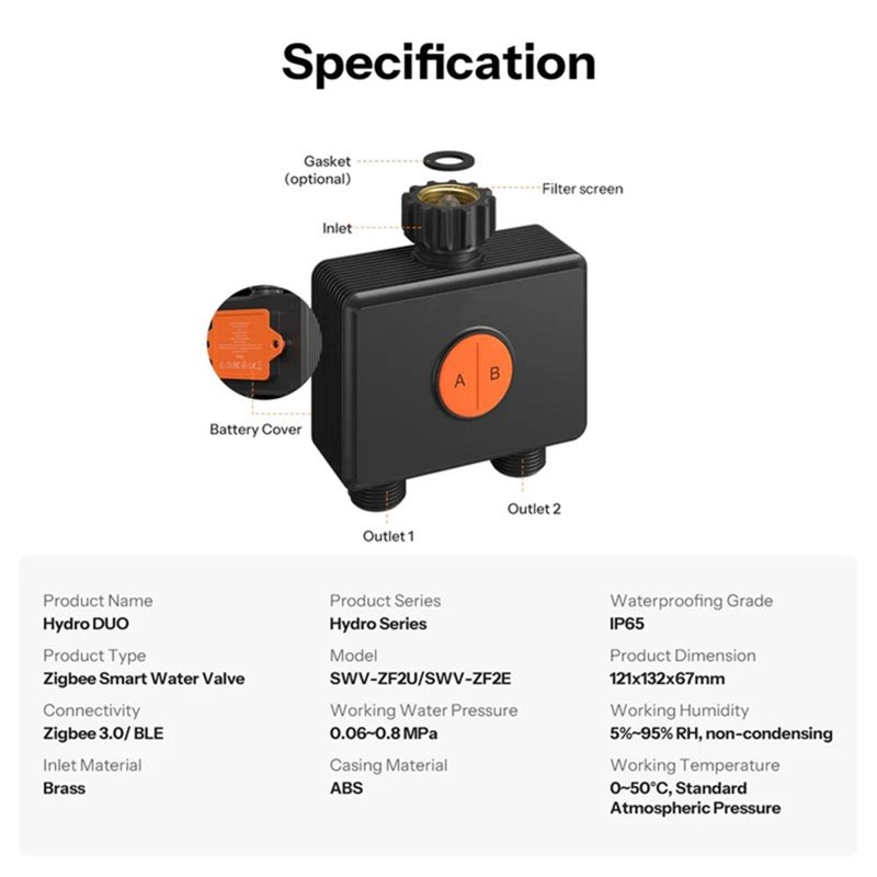 AB66-IP65 Rated Zigbee 3.0 Hyd - Smart Garden System recension och pris